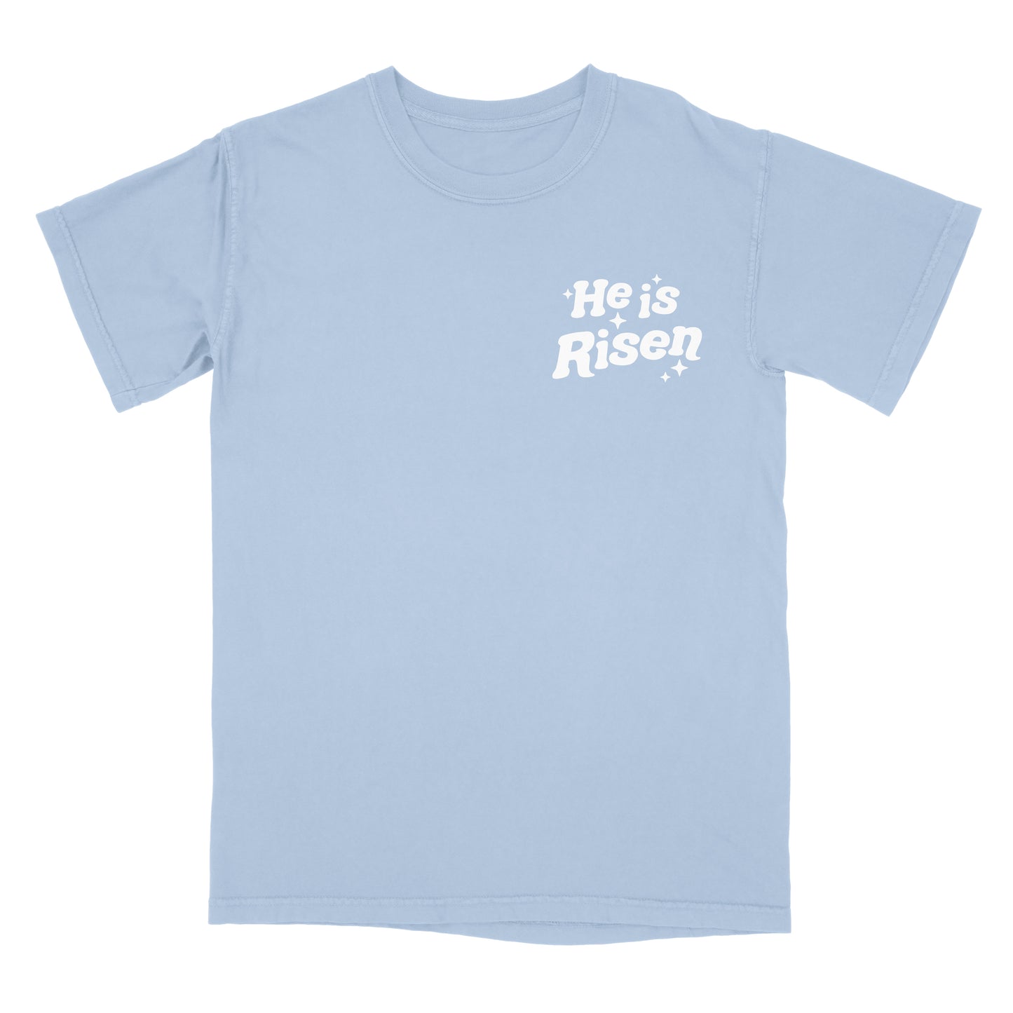 He Is Risen Tee - Washed Denim